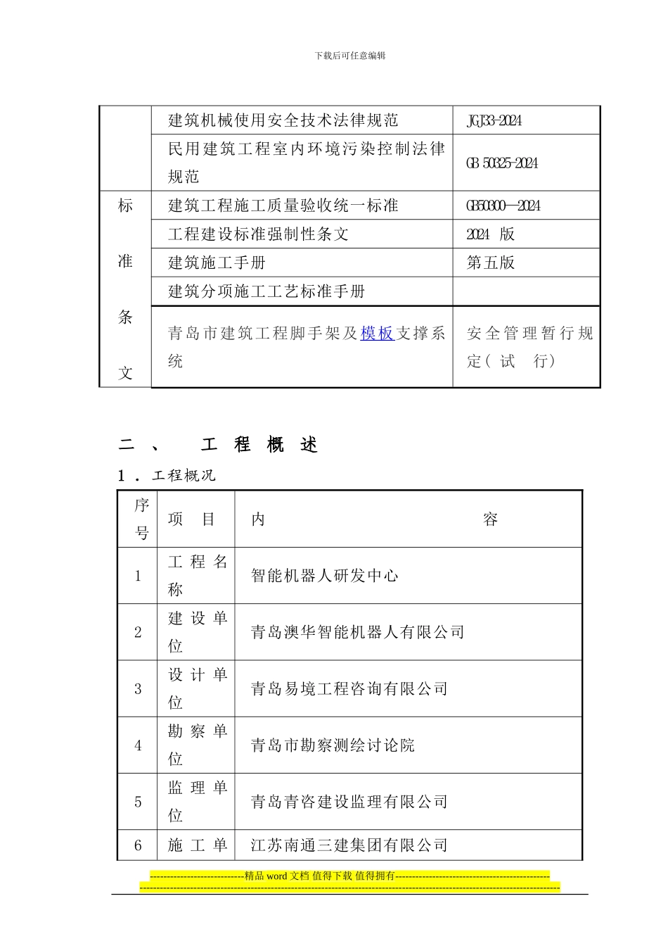 蓝色硅谷模板施工方案_第2页