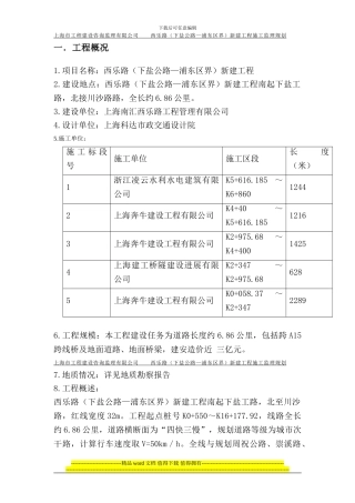 西乐路工程临时用电工程安全监理实施细则
