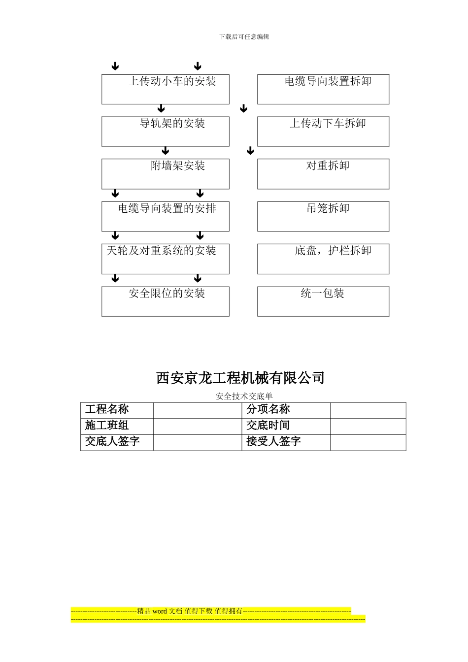 西安京龙工程机械有限公司SC型施工升降机安装、拆卸方案_第3页
