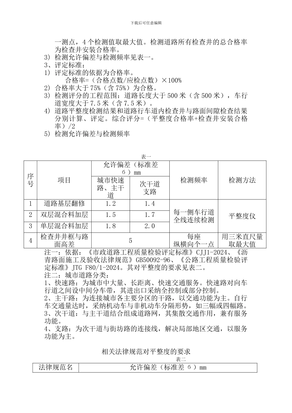 西安市市政设施管理局沥青混凝土路面施工外观质量管理办法1_第3页