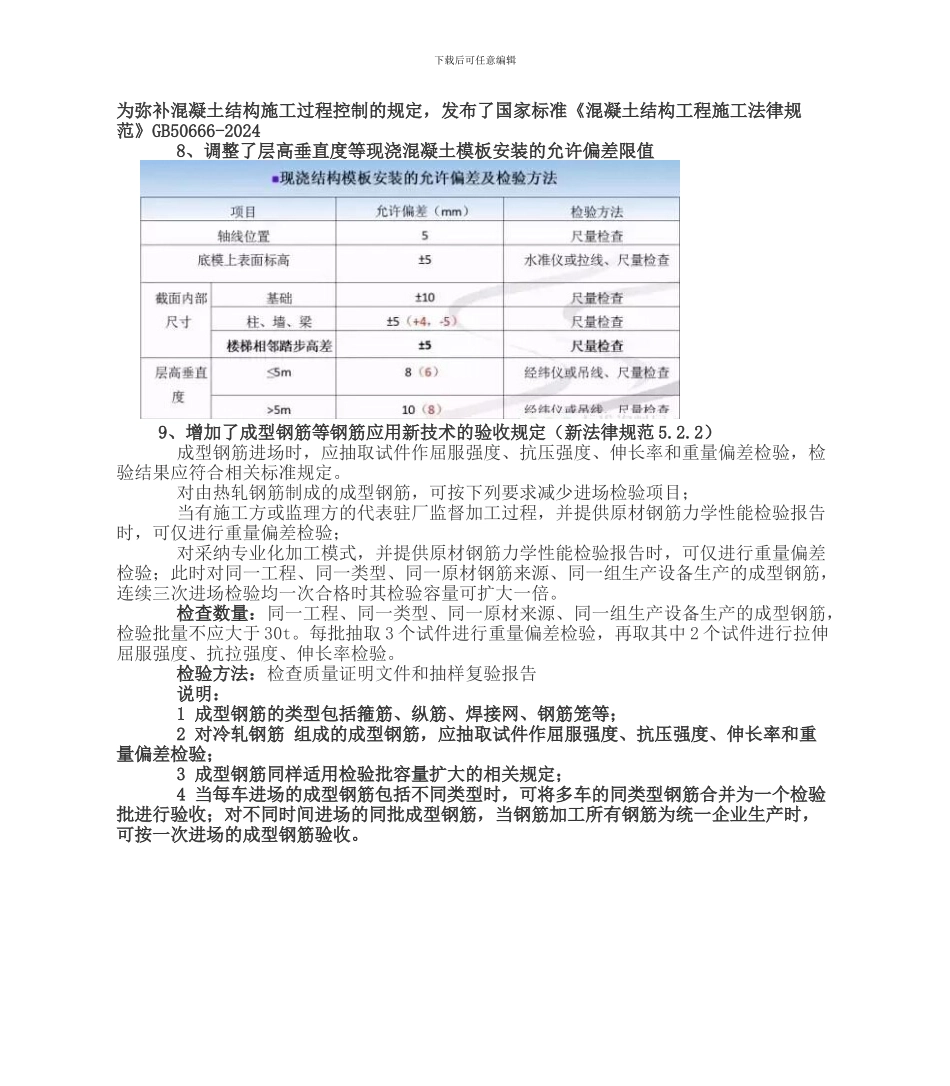 解读GB50204-2024混凝土结构施工质量验收规范_第3页