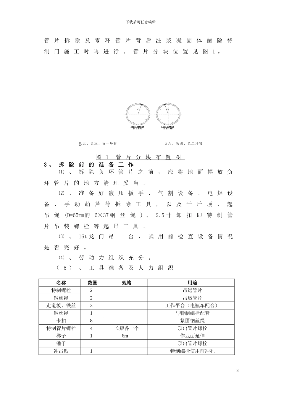 负环管片拆除施工方案_第3页