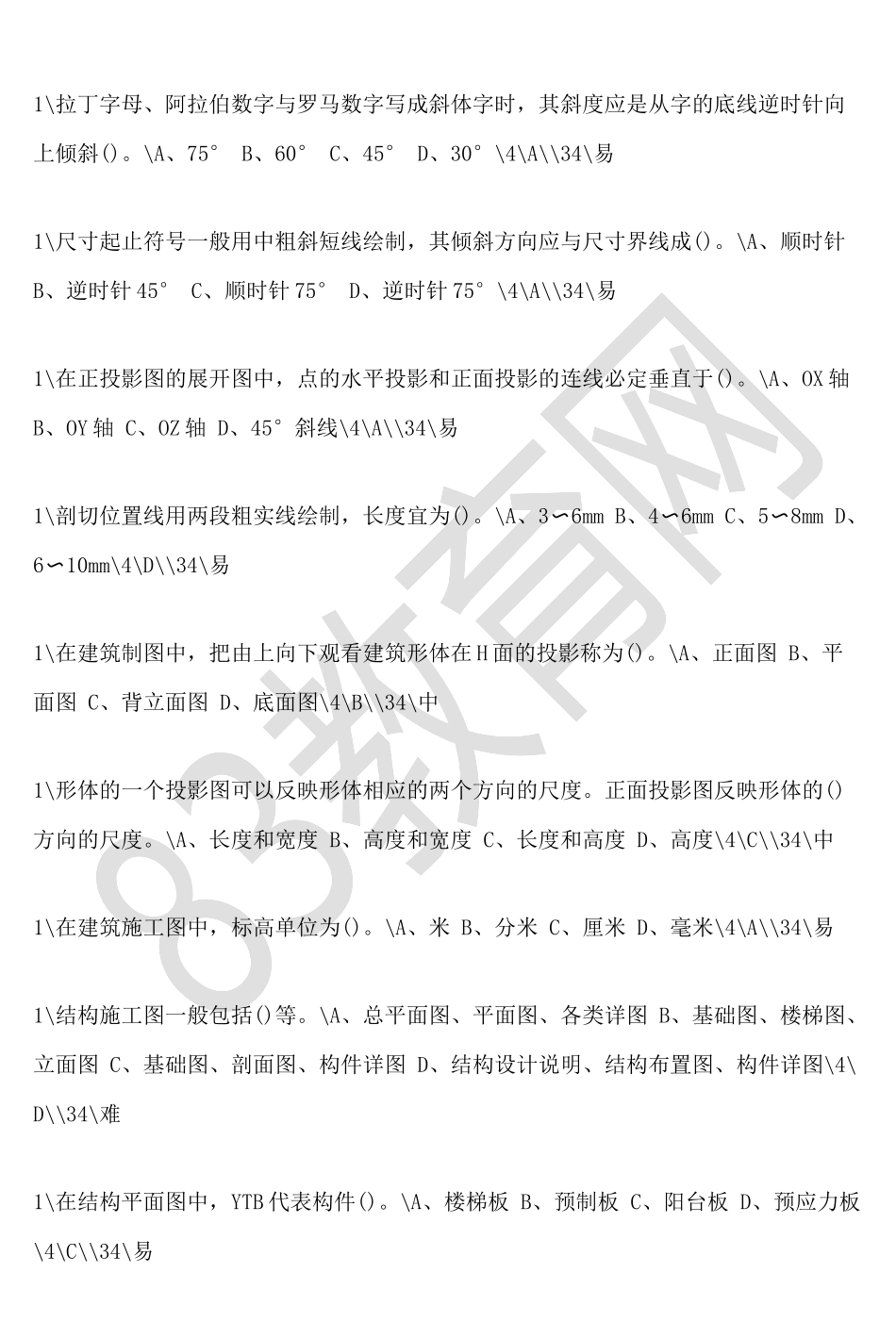 质量员考试大纲·习题集(土建施工_第2页