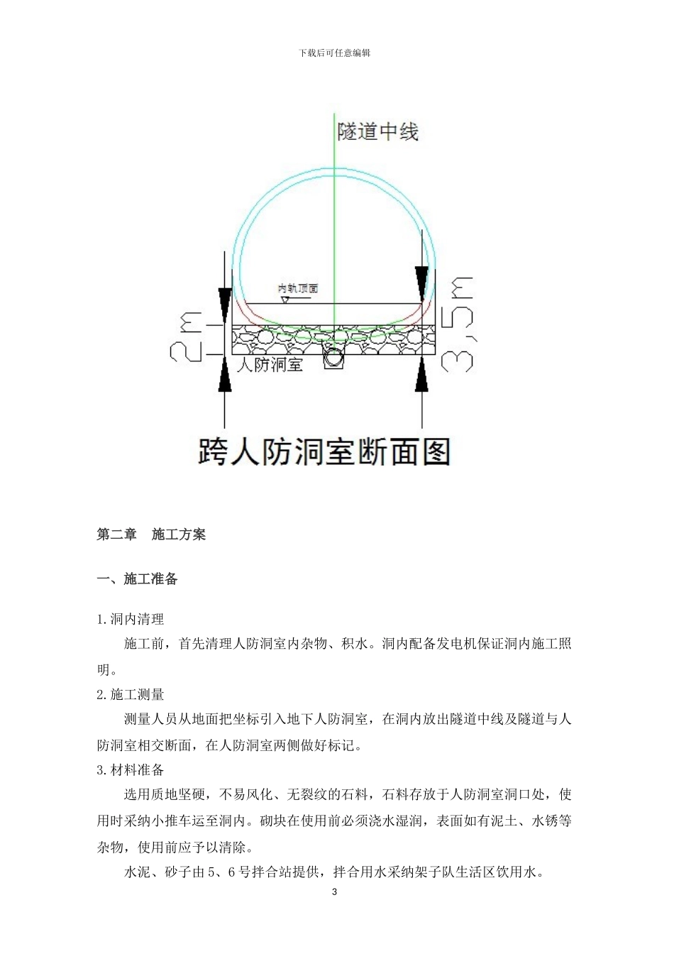 跨人防洞室施工方案完成_第3页