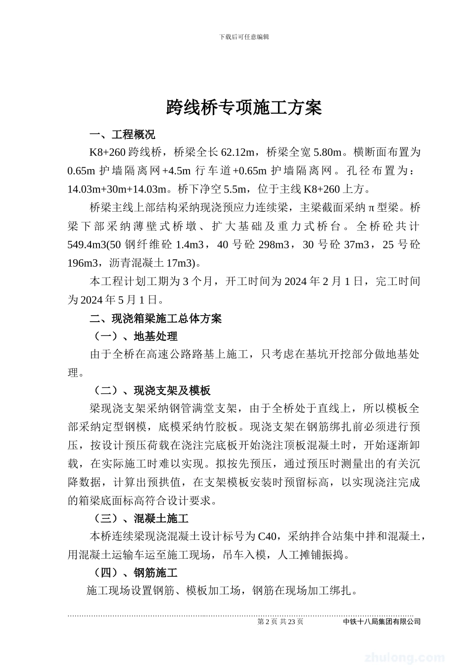 跨线钢构桥专项施工方案_第2页