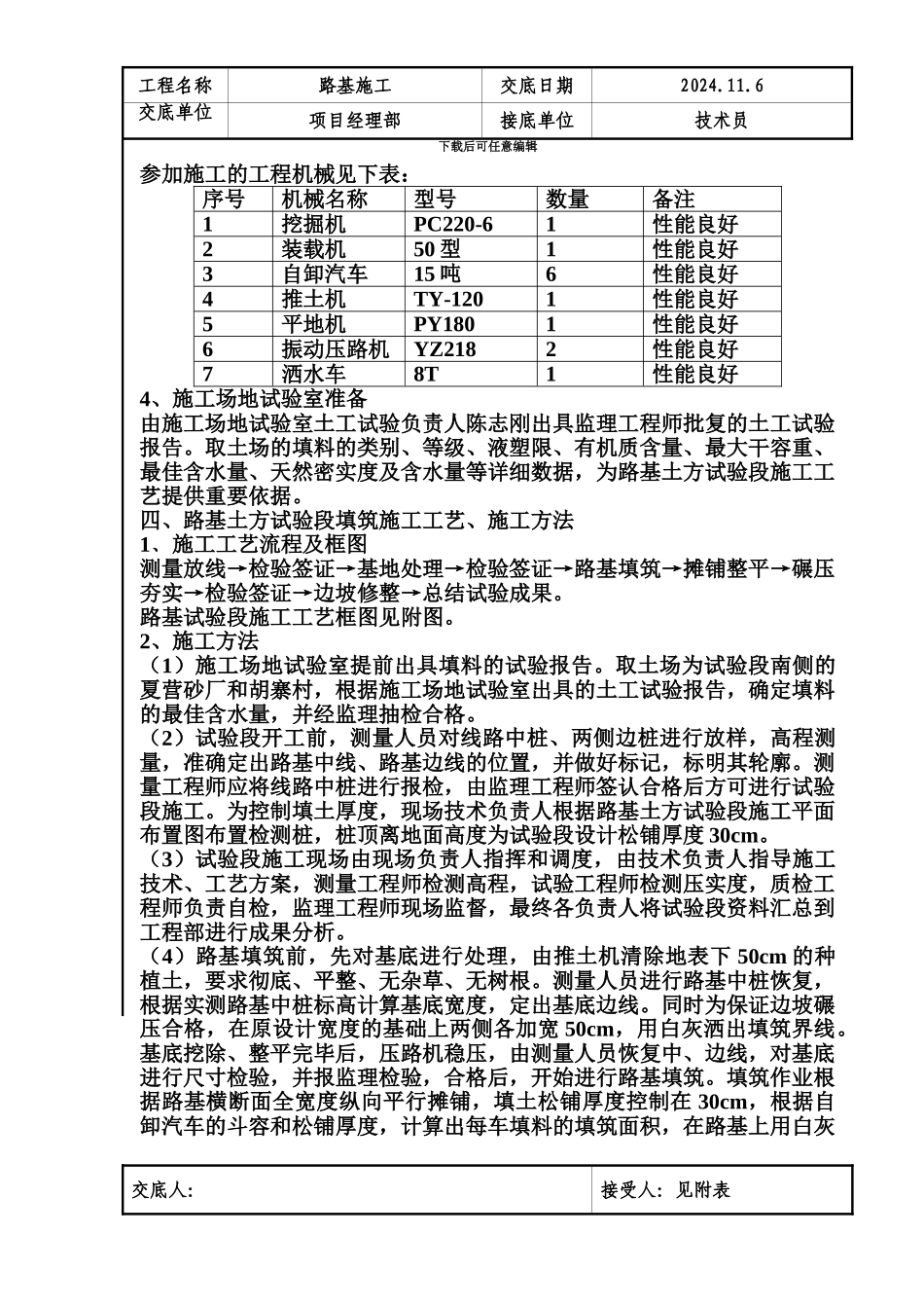 路基土方施工技术交底二级_第3页