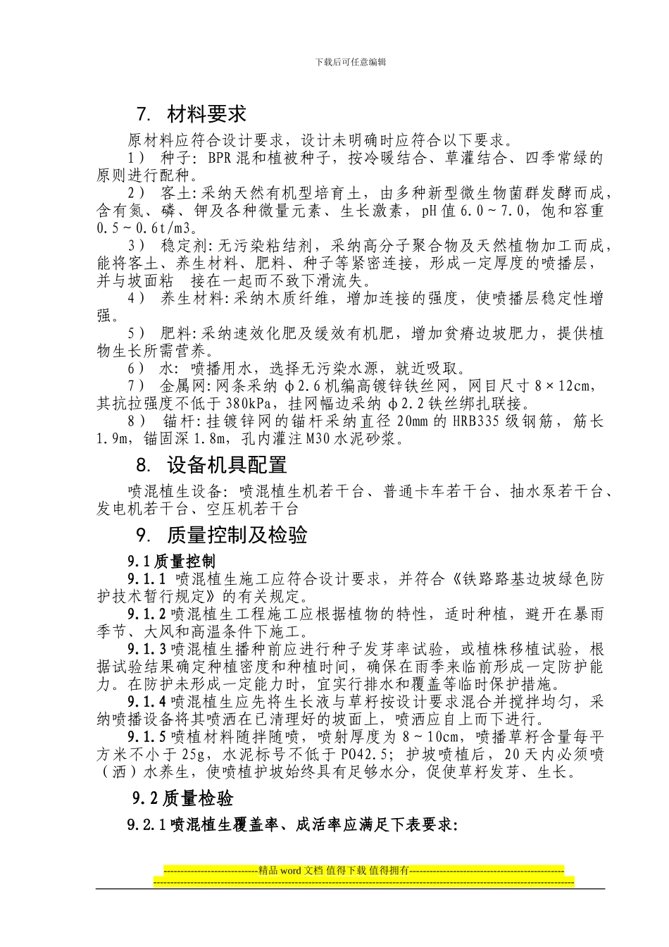 路基边坡喷混植生施工作业指导书_第3页