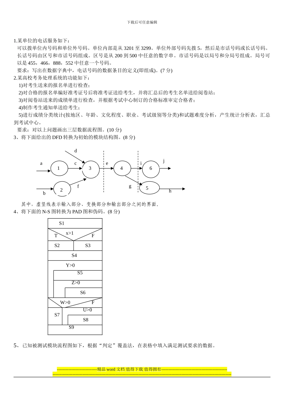 软件工程05试题A_第3页