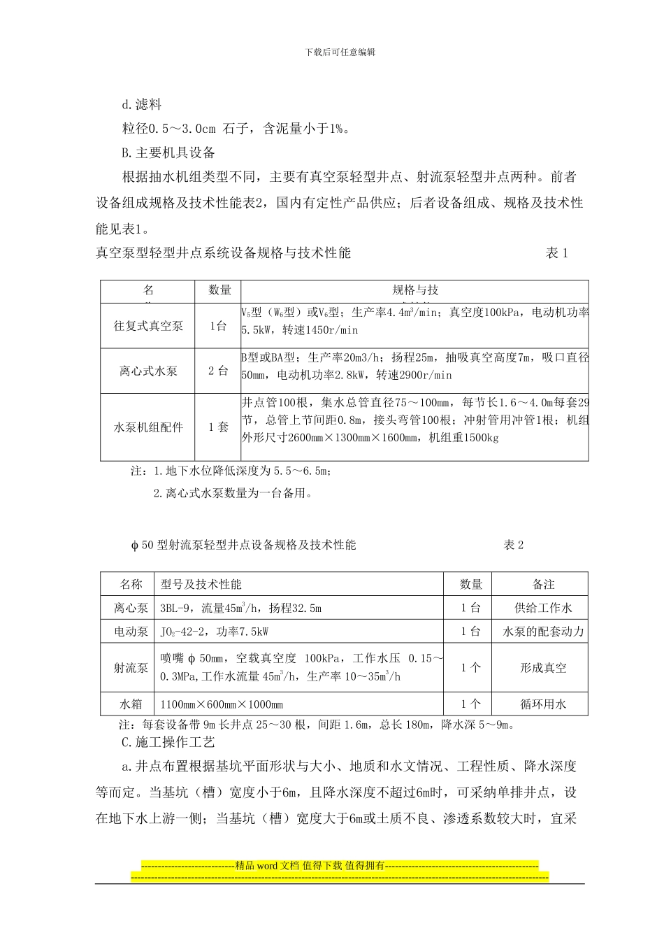 轻型井点降水施工技术方案_第2页