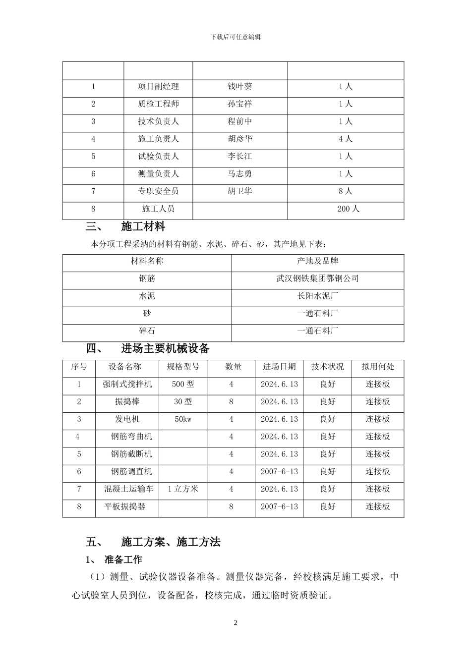 连接板施工技术方案_第2页
