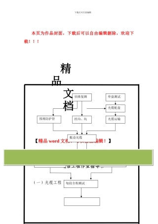 通信工程作业指导书