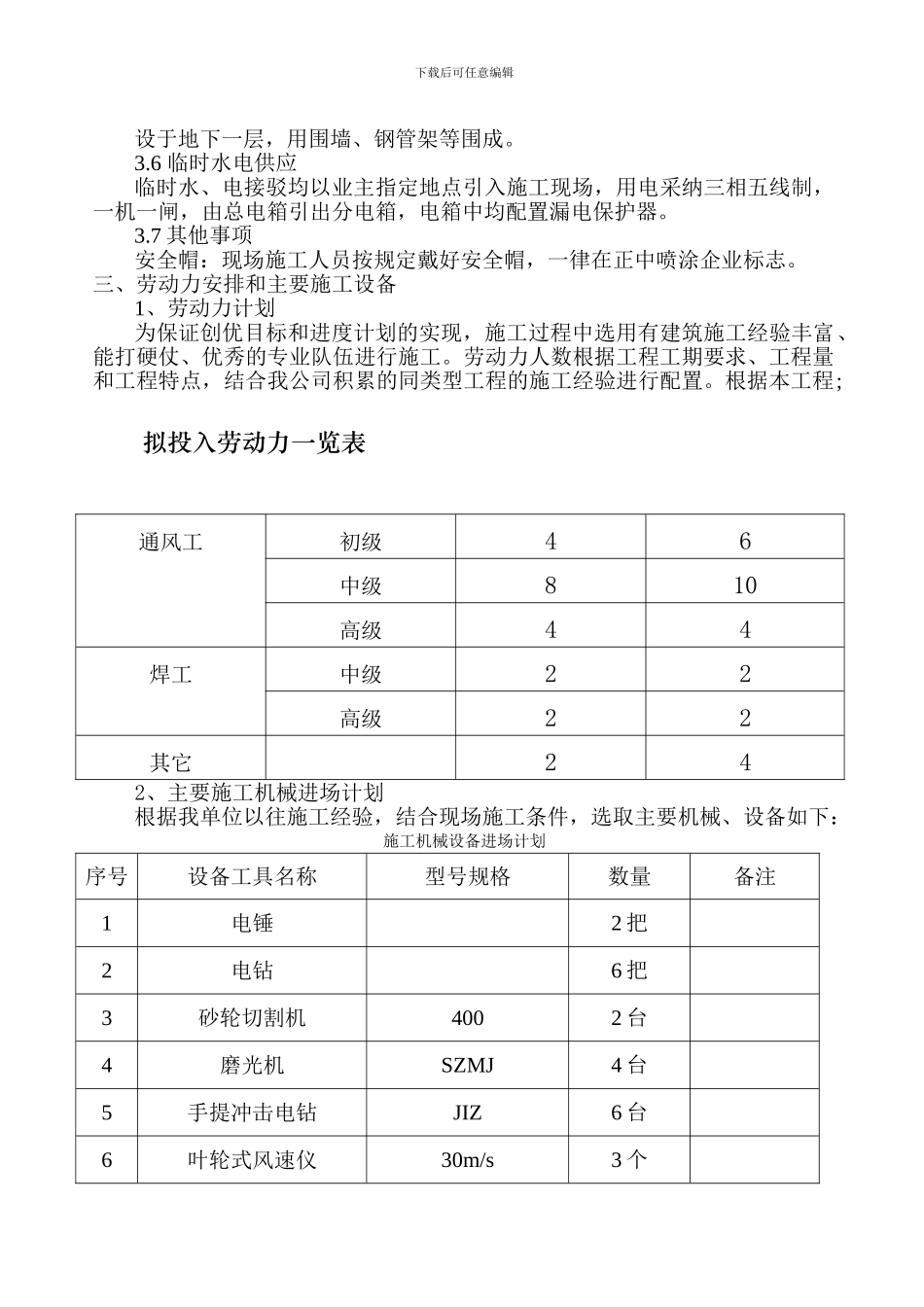通风工程施工方案_第2页