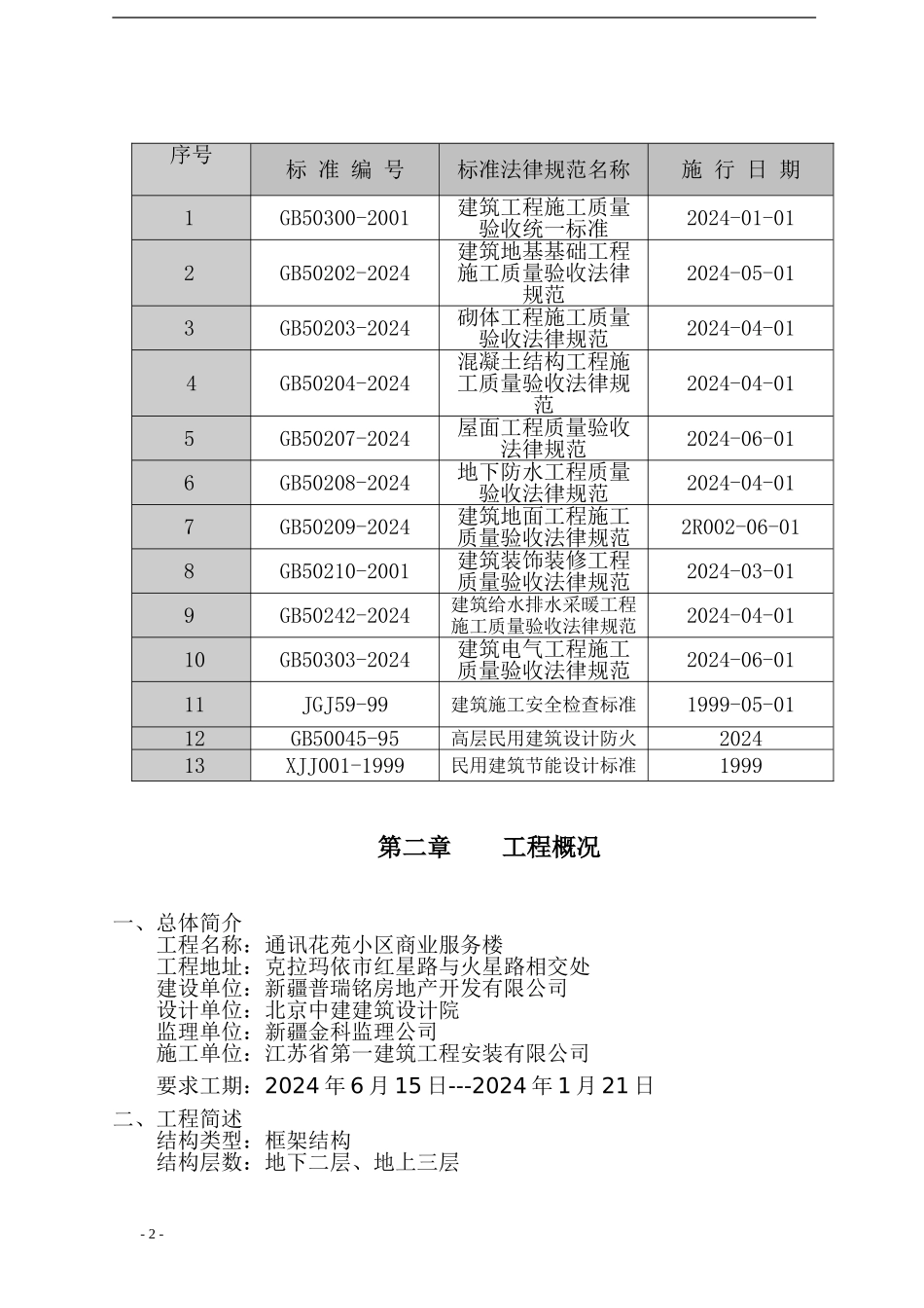 通讯商务楼施工组织设计_第2页