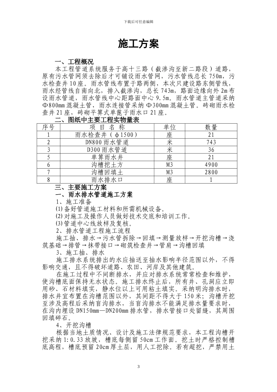 道路排水施工方案_第3页