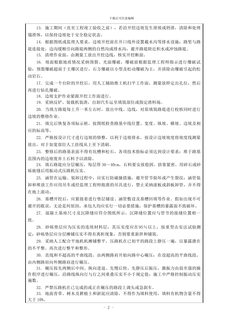 道路施工方案报审表_第2页