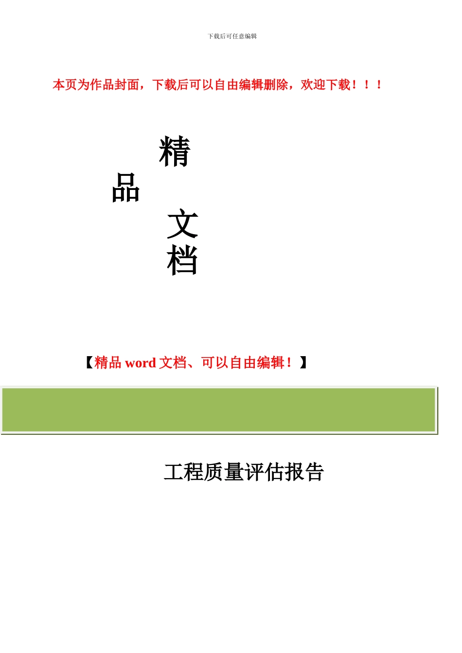道路桥梁工程质量评估报告_第1页