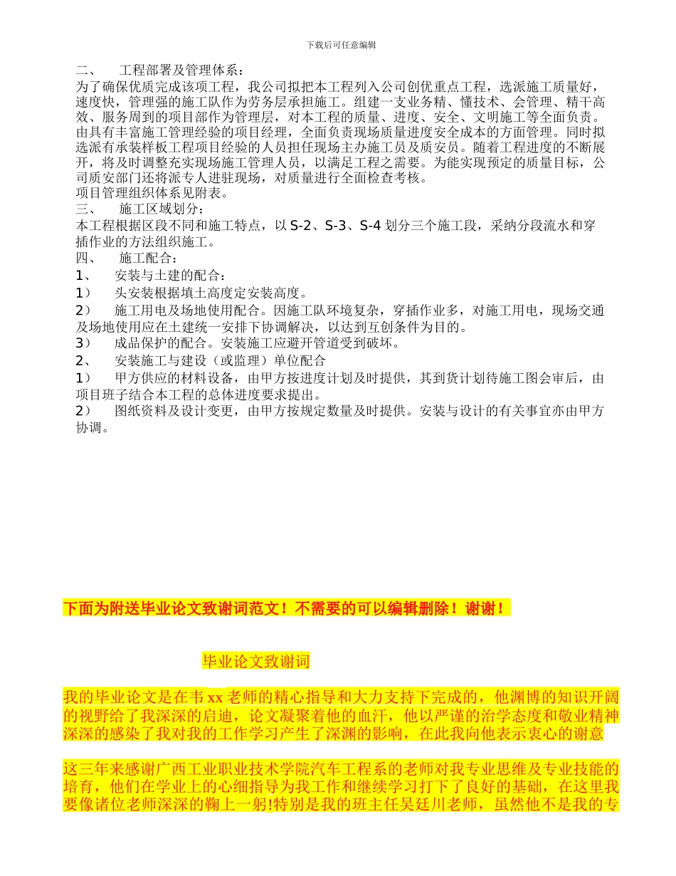 道路绿化喷淋工程施工组织设计方案_第2页