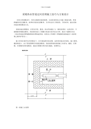采暖管道施工方案