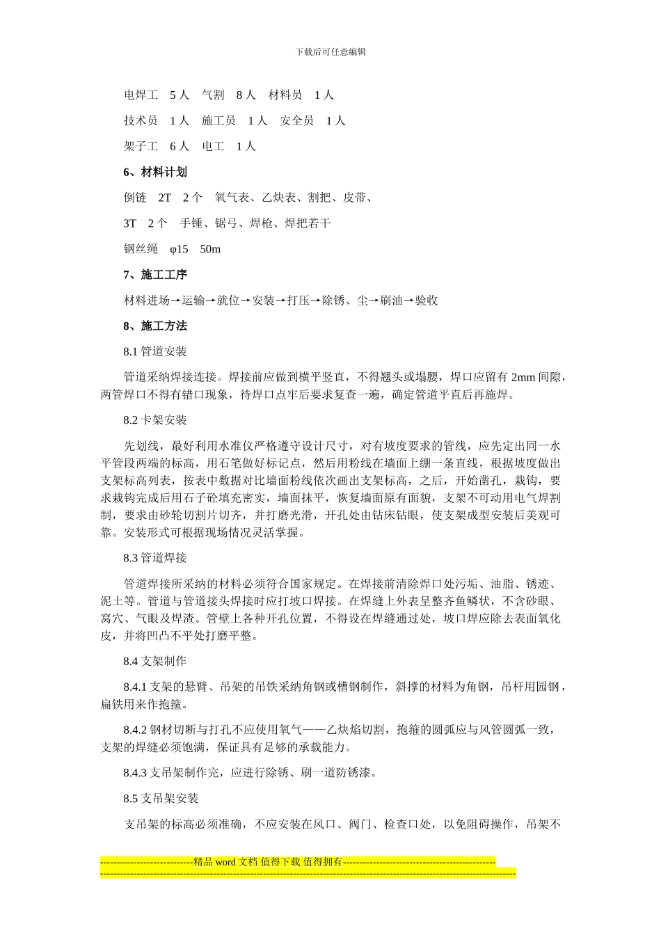 采暖通风施工技术措施_第2页