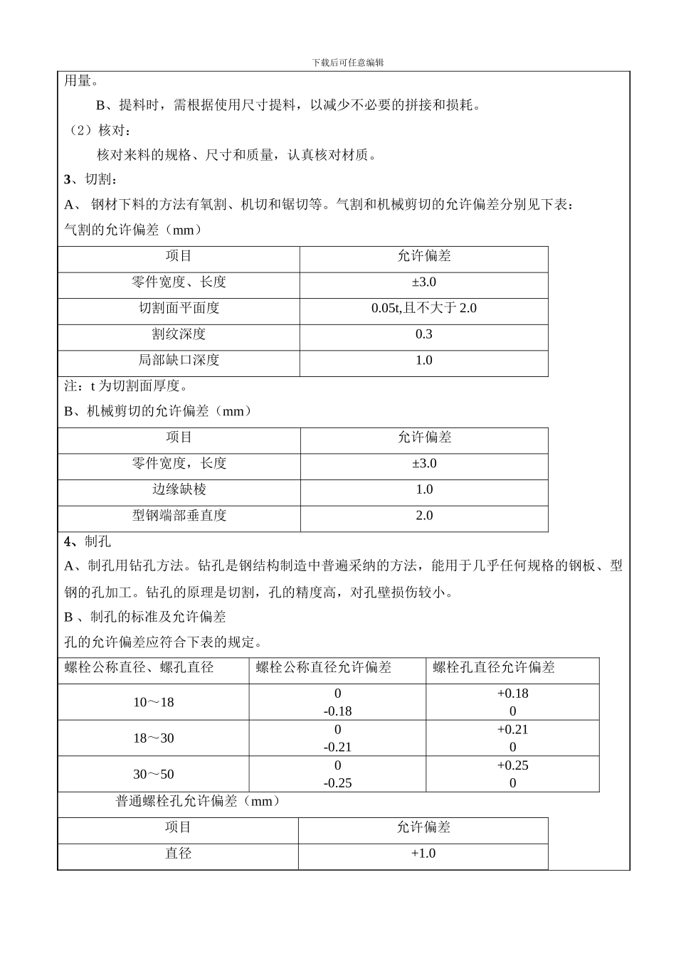 钢结构施工技术交底记录_第2页