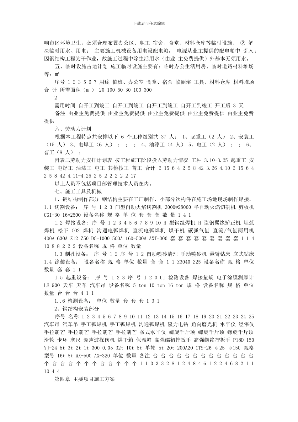 钢结构施工方案()_第3页