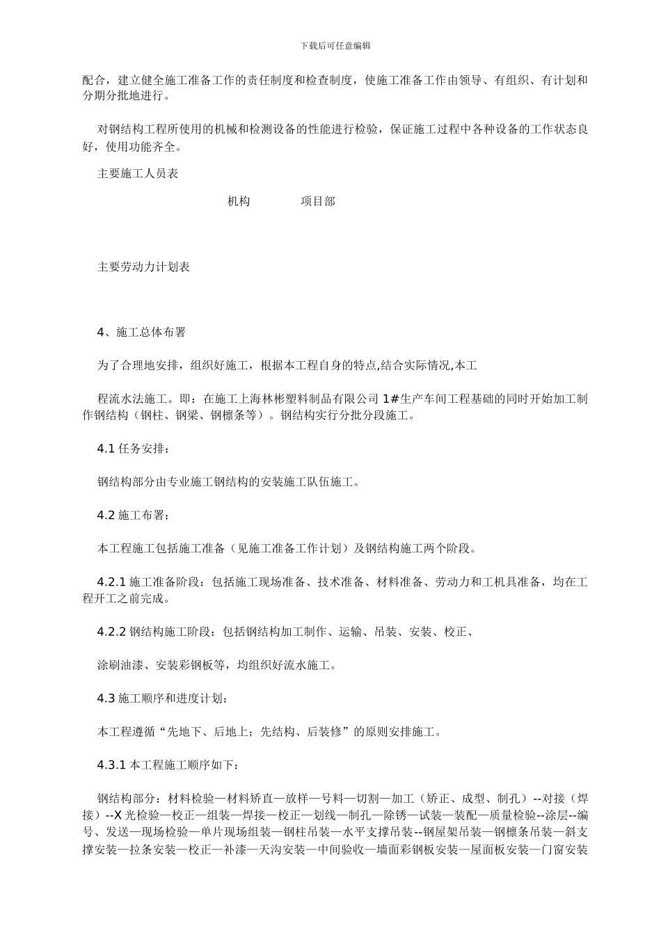 钢结构施工组织方案设计_第3页