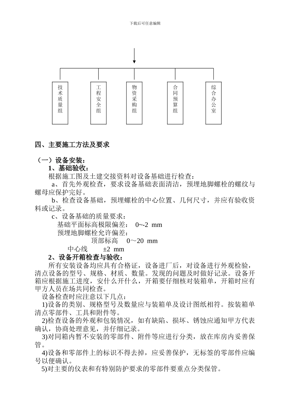 铁水脱硫站设备及管道安装施工方案_第3页