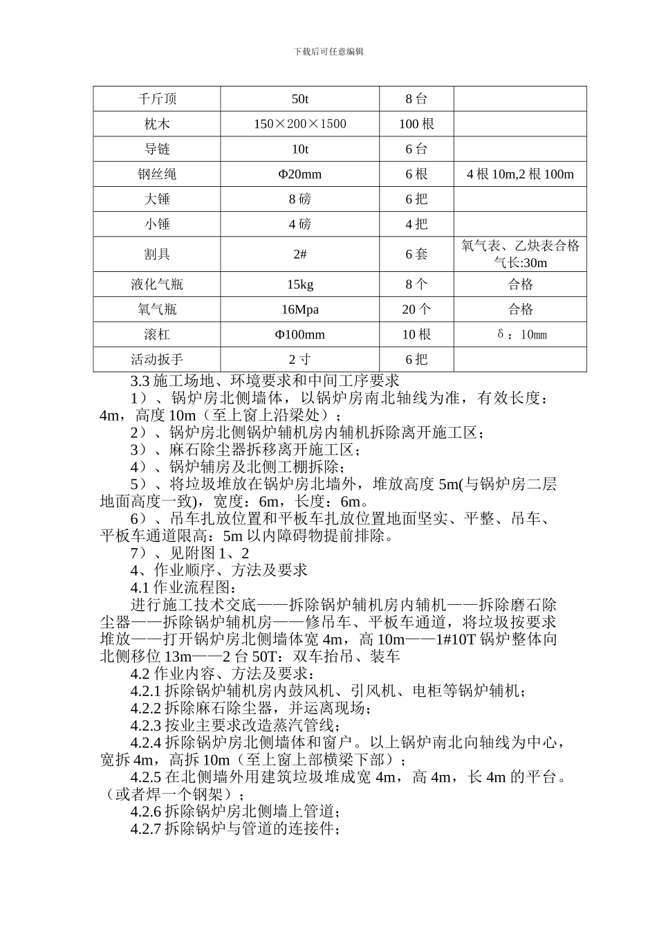 锅炉拆、运吊装施工方案_第2页