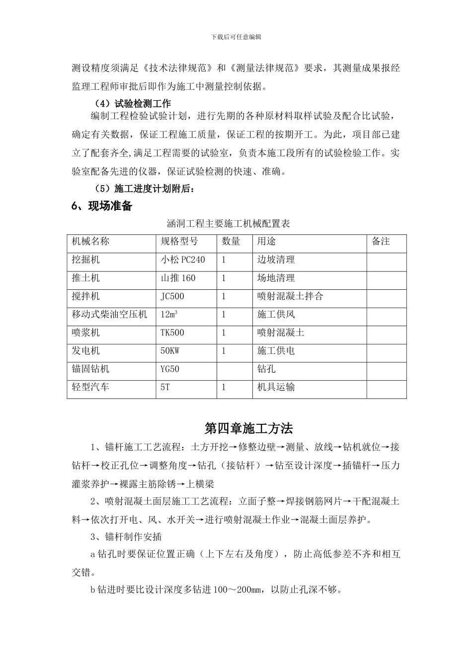 锚喷混凝土护坡施工方案_第3页