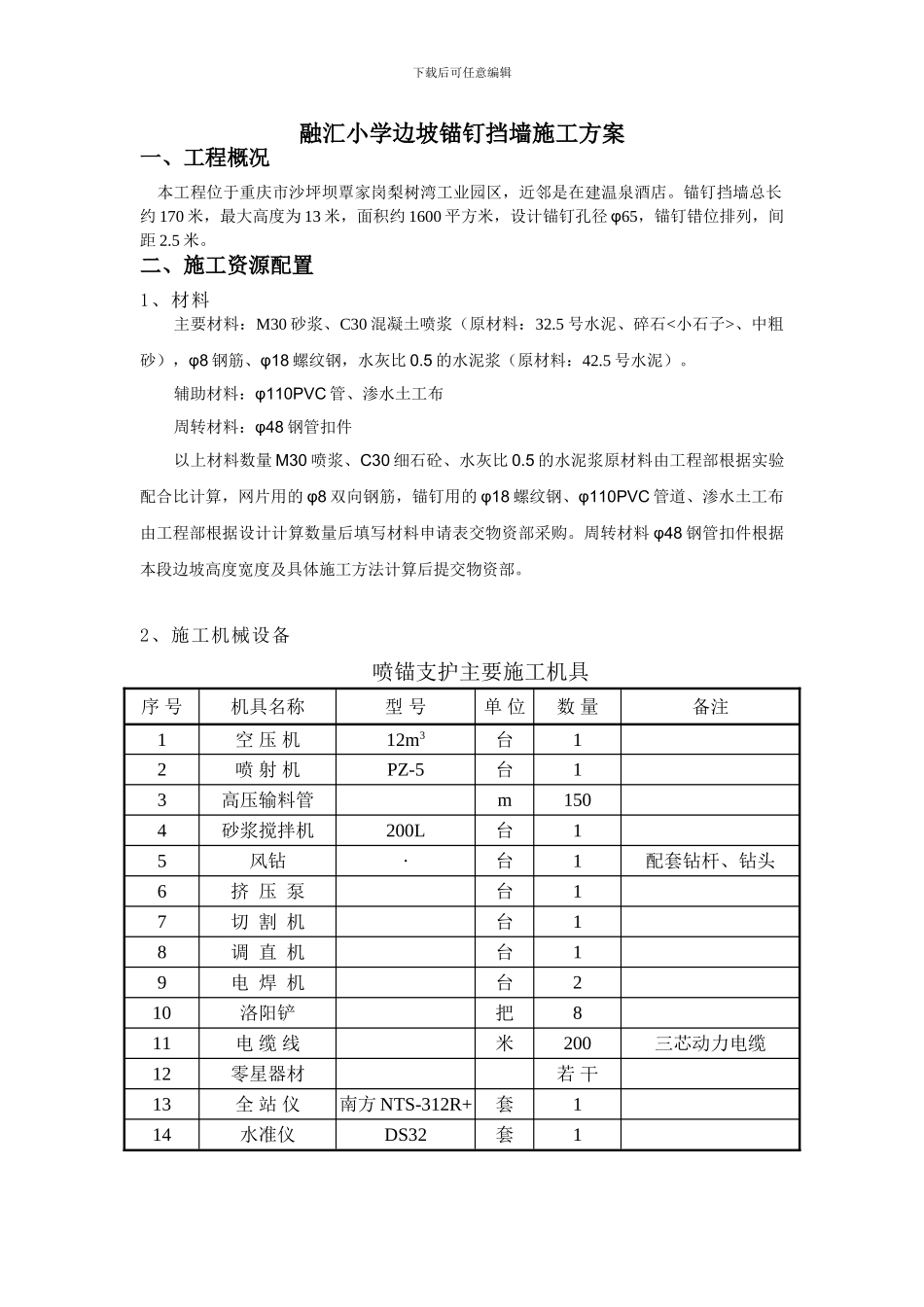 锚钉施工组织设计_第3页