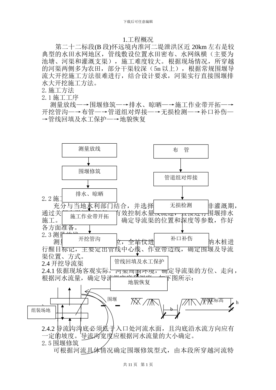 长输管道河流穿越施工方案_第2页