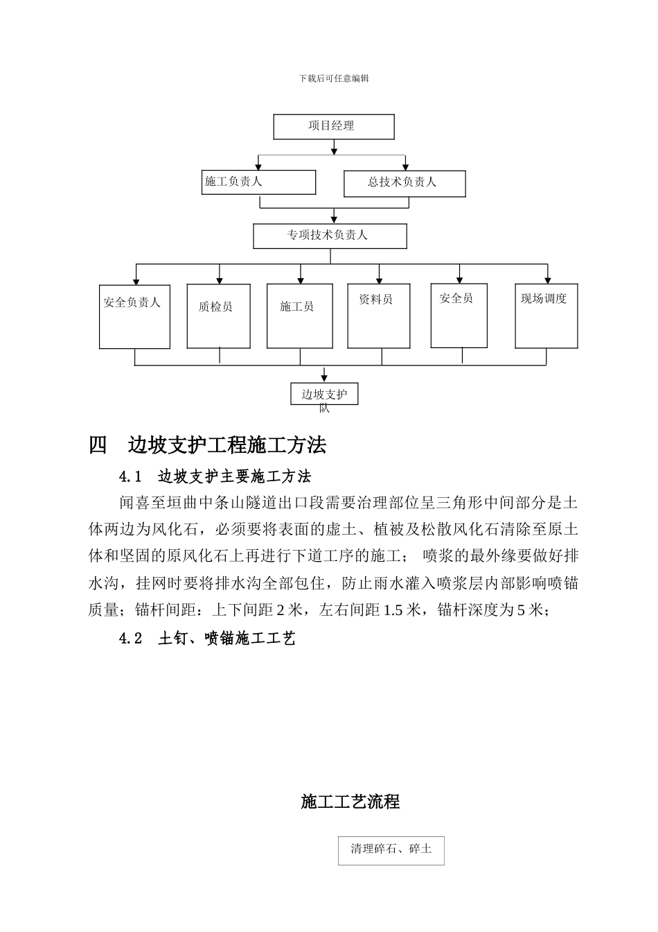 闻垣高速公路碎掉边坡支护施工方案_第2页