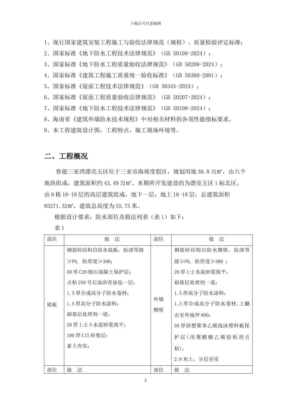 防水施工方案_第2页