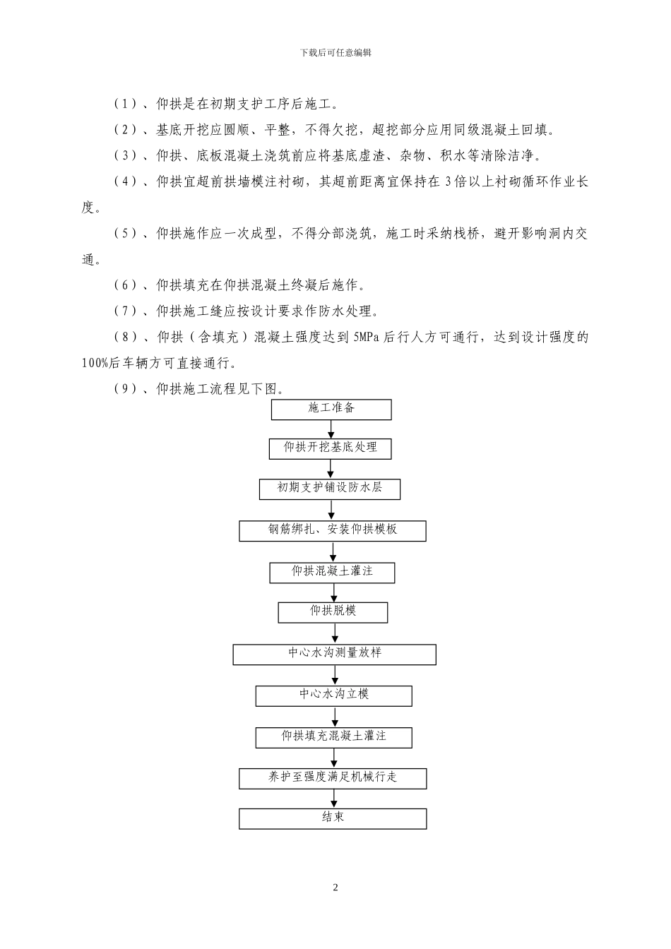 隧道仰拱及填充层施工方案_第3页