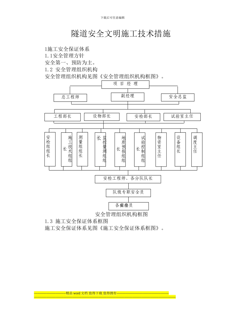 隧道安全文明施工措施_第1页