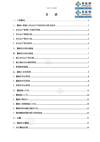 隧道爆破施工专项方案-secret
