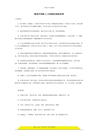 集成吊顶施工工艺流程及验收标准