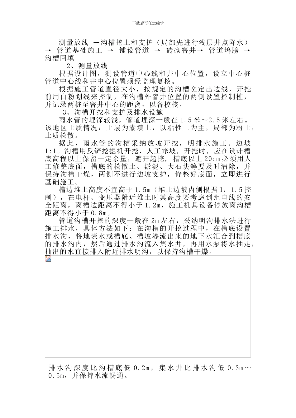 雨水管及污水管施工组织设计_第2页