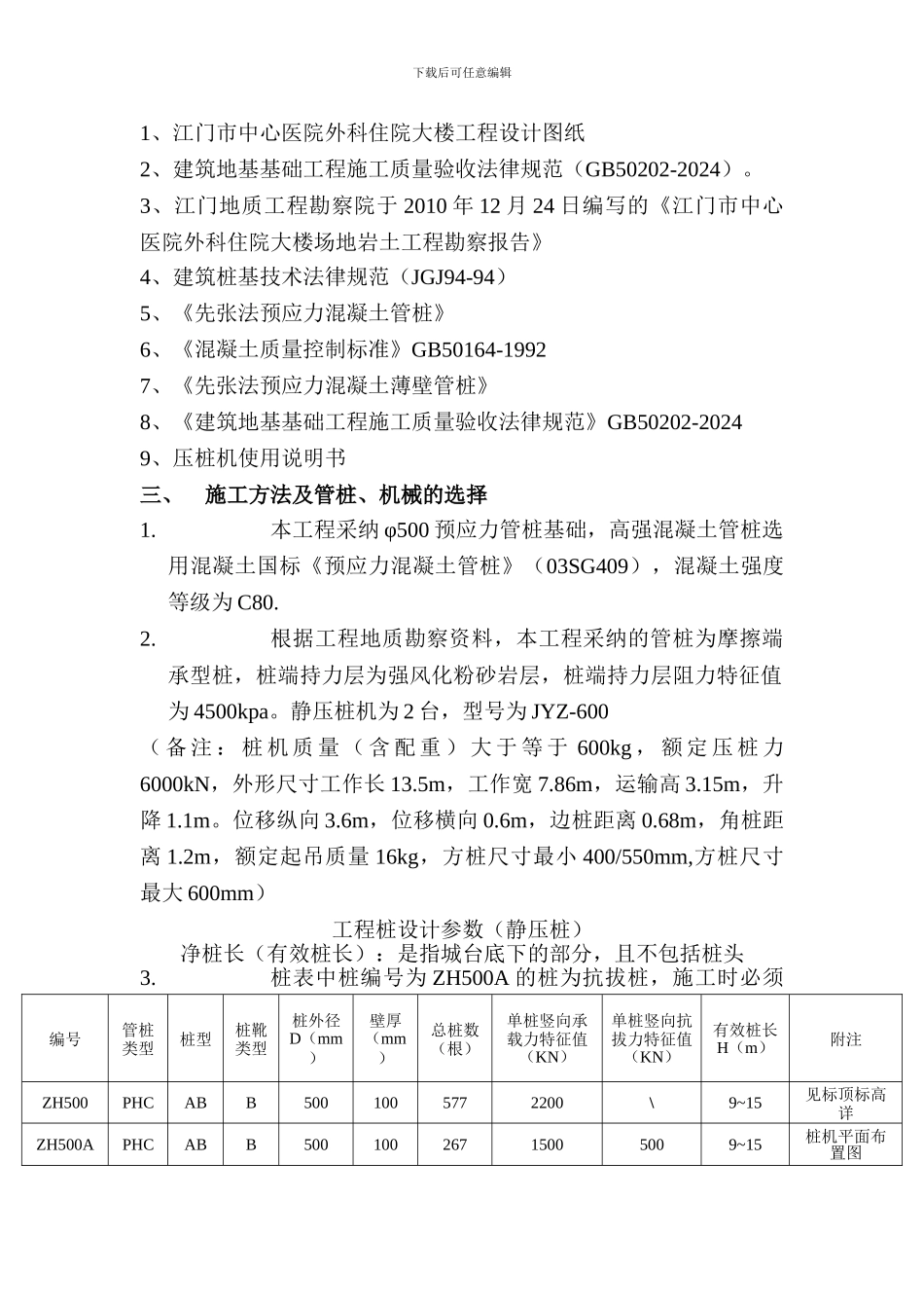 静压力桩工程施工方案_第3页