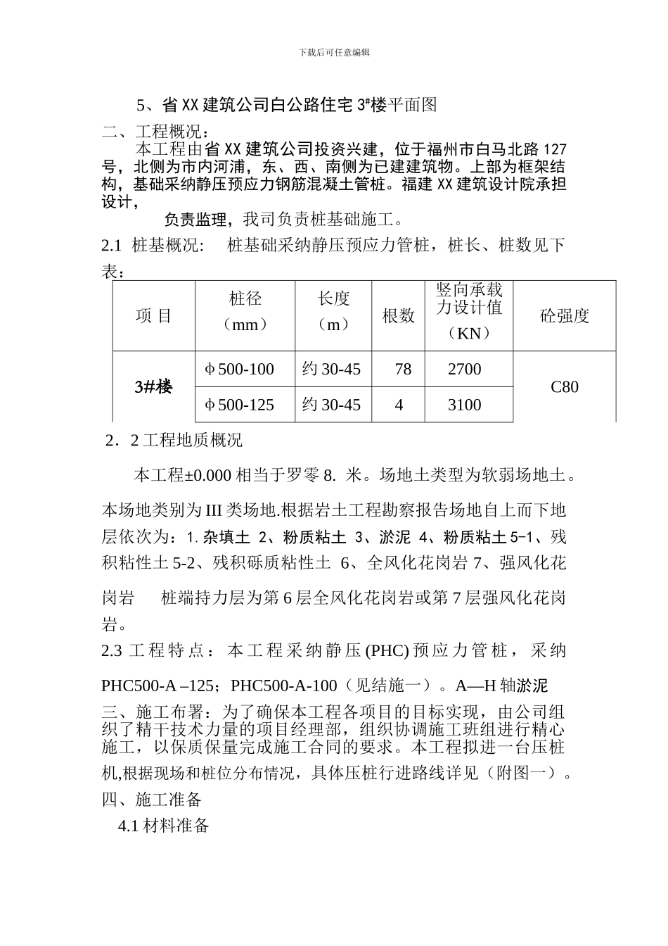 静压管桩施工组织设计方案_第3页