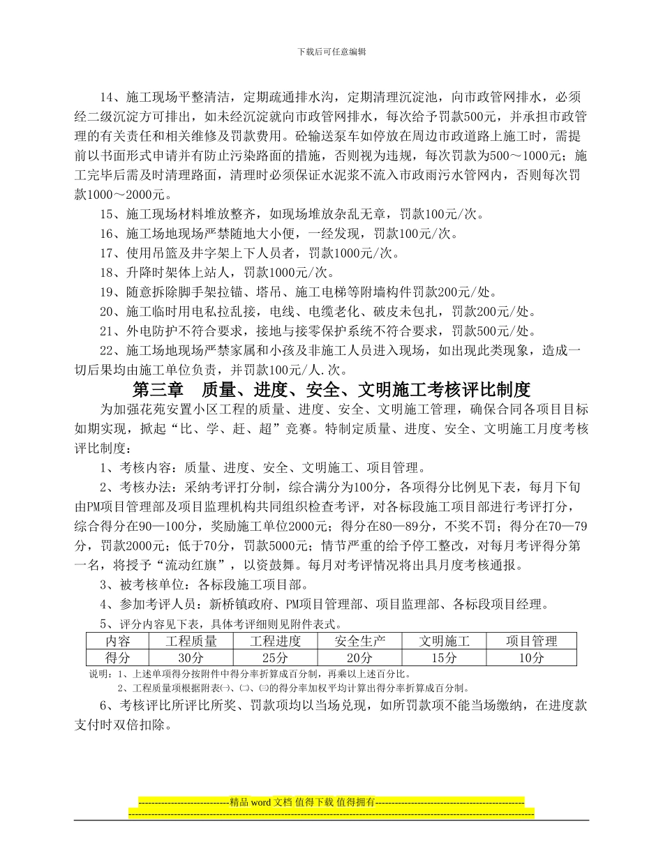 项目管理施工现场管理制度_第3页