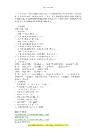 预算员-施工员-质检员-安全员-材料员-建造师