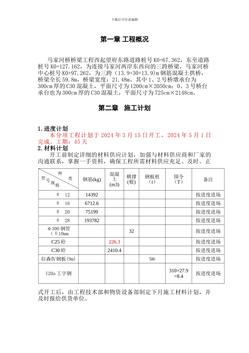 马家河桥承台施工专项方案_第2页