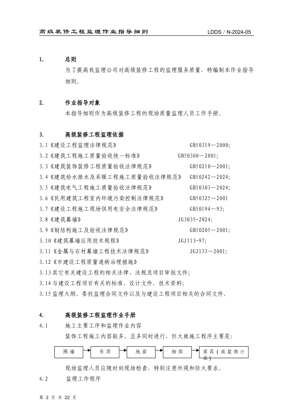 高级装修工程监理细则_第2页