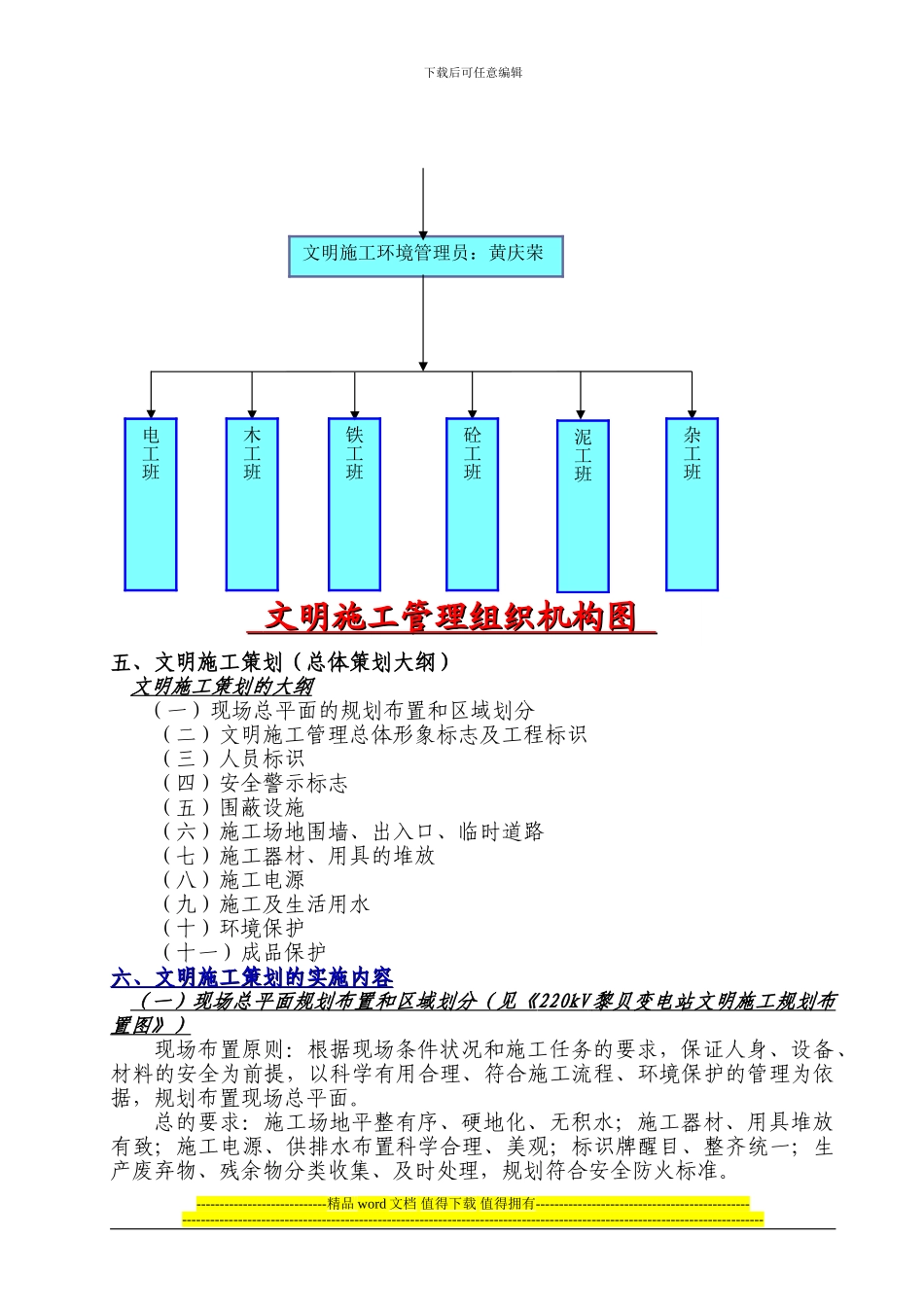 黎贝变电站文明施工总体策划_第3页