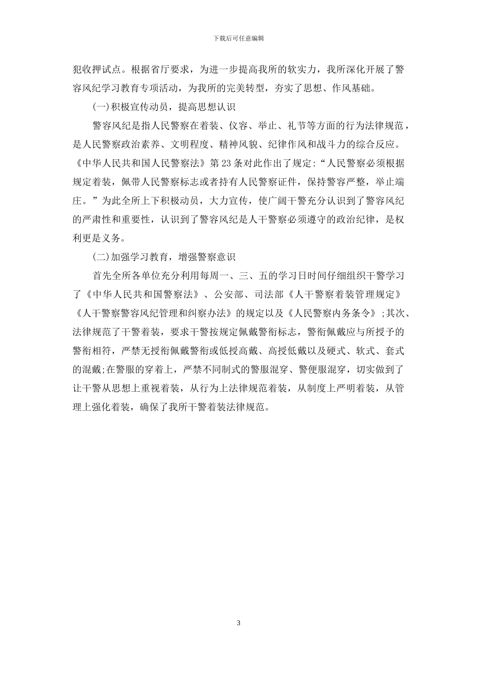 2024警务督察年终总结_第3页