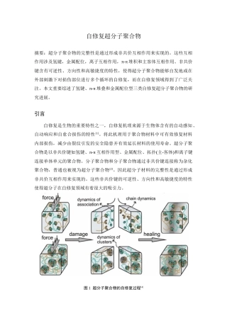 2025年自修复超分子聚合物