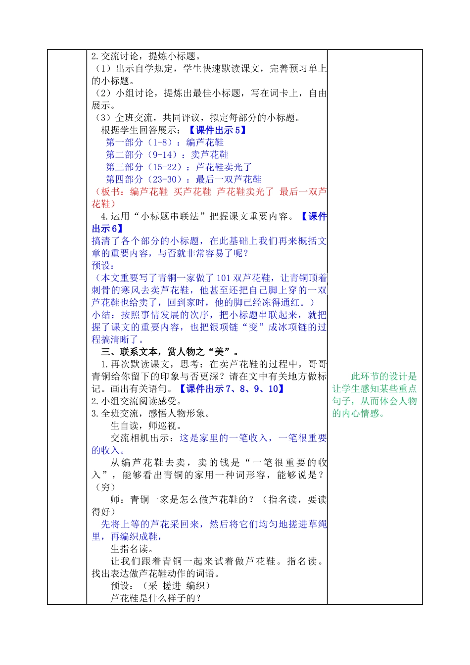 2025年芦花鞋教案模板_第2页