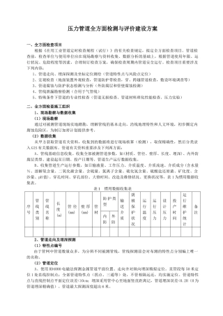 2025年压力管道设备全面检验方案