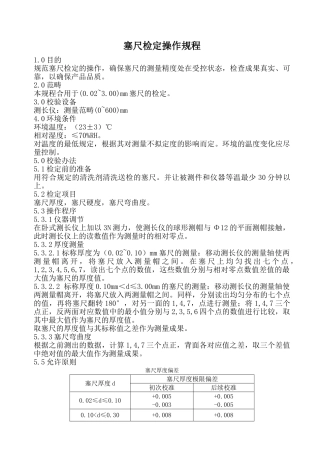 2025年塞尺检定操作规程